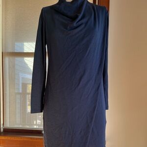 COS Dark Blue Long Sleeve Dress